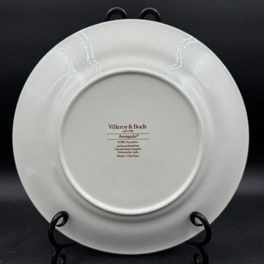 Villeroy & Boch AMAPOLA Poppies Dinner Plates 10.5